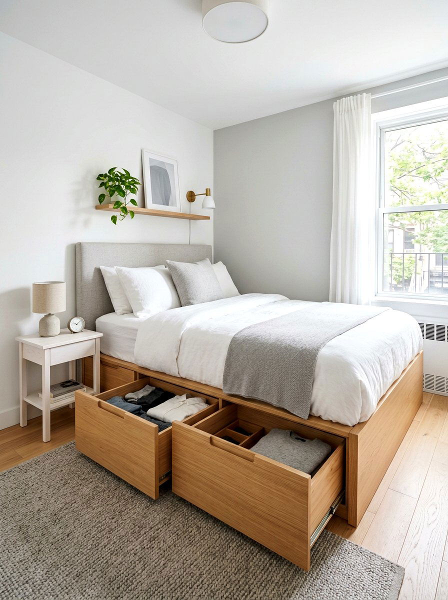 Underbed Storage - 30 micro apartment decor ideas