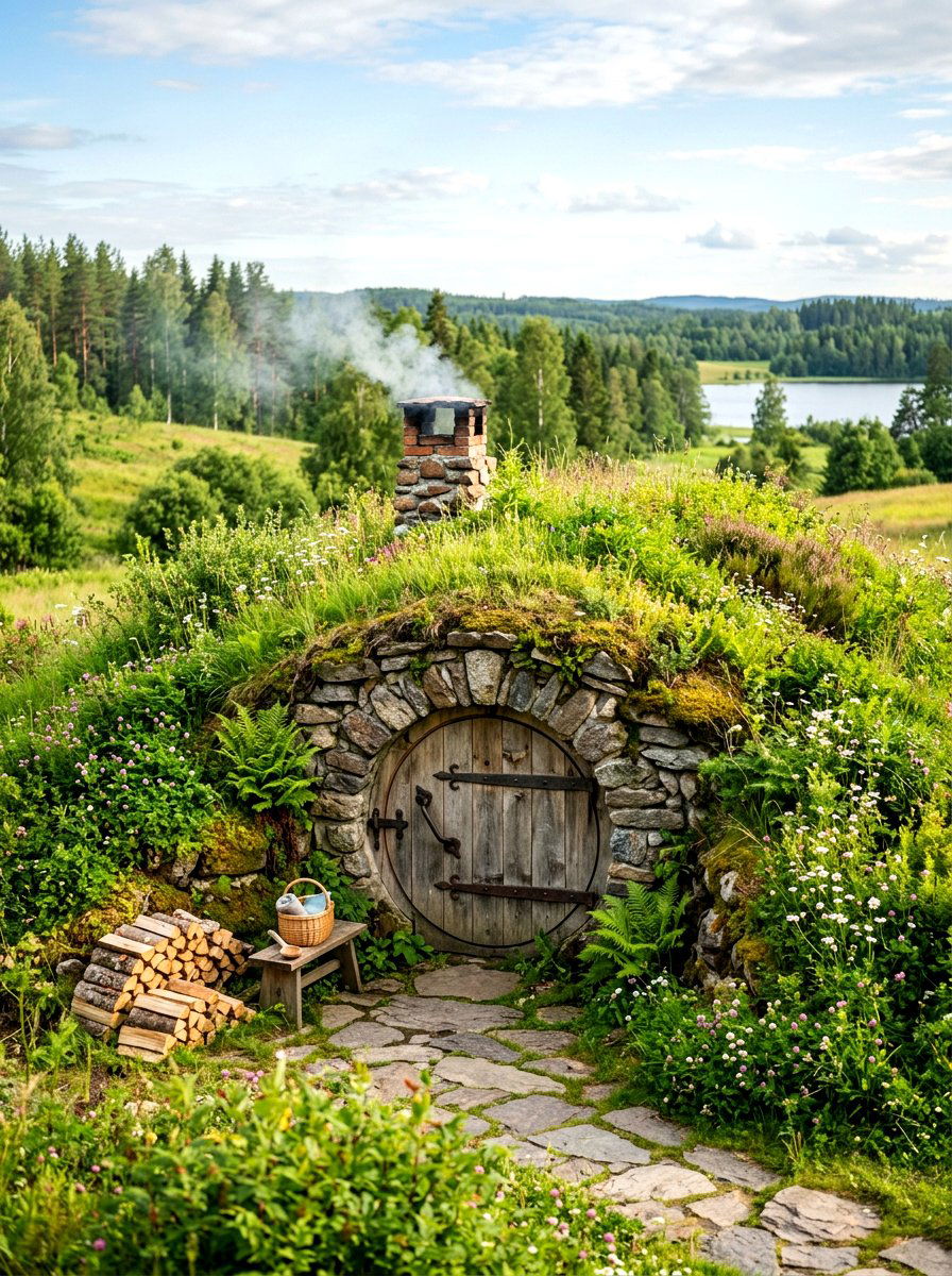 Underground Earth Sauna - 30 backyard sauna ideas