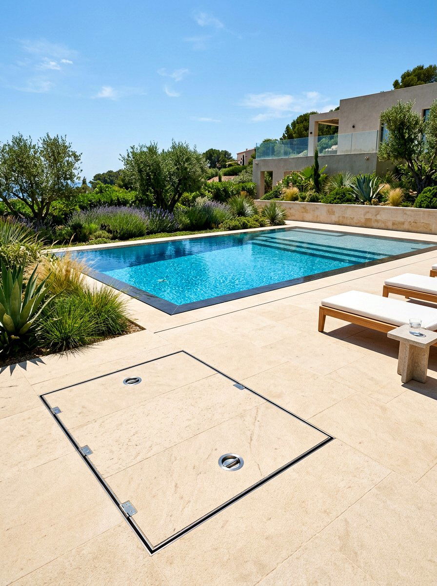 Underground pool equipment vault - 30 pool equipment enclosure ideas