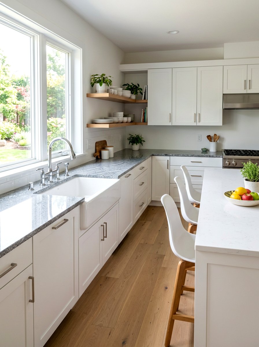 Undermount Farmhouse Sink - 30 apron sink kitchen ideas