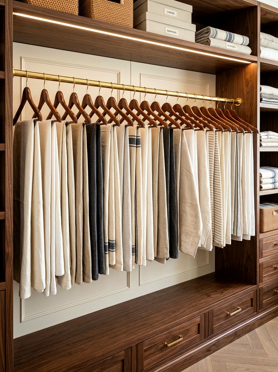 Uniform Hanger System - 30 linen cupboard styling ideas