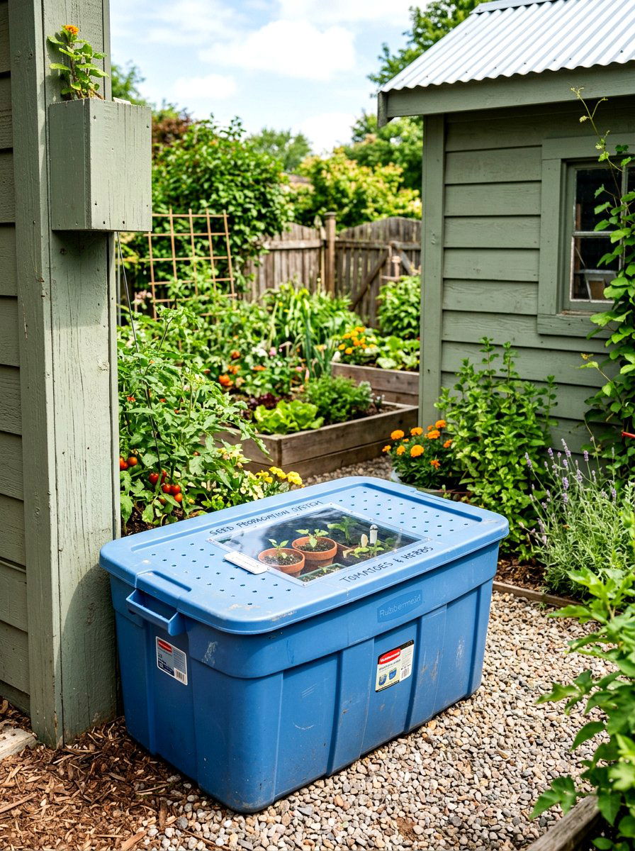 Upcycled Plastic Storage Tote - 30 compost bin ideas