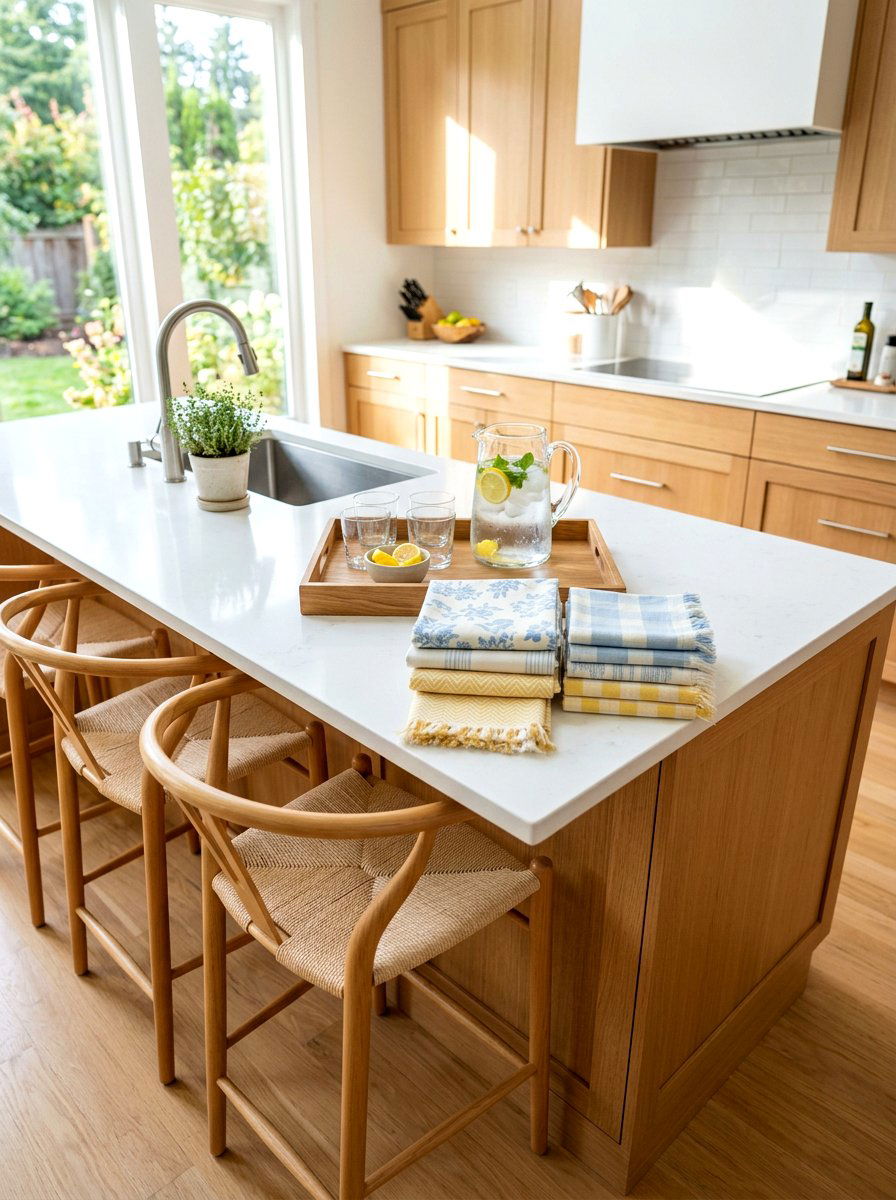 Update Kitchen Linens - 30 spring kitchen reset ideas
