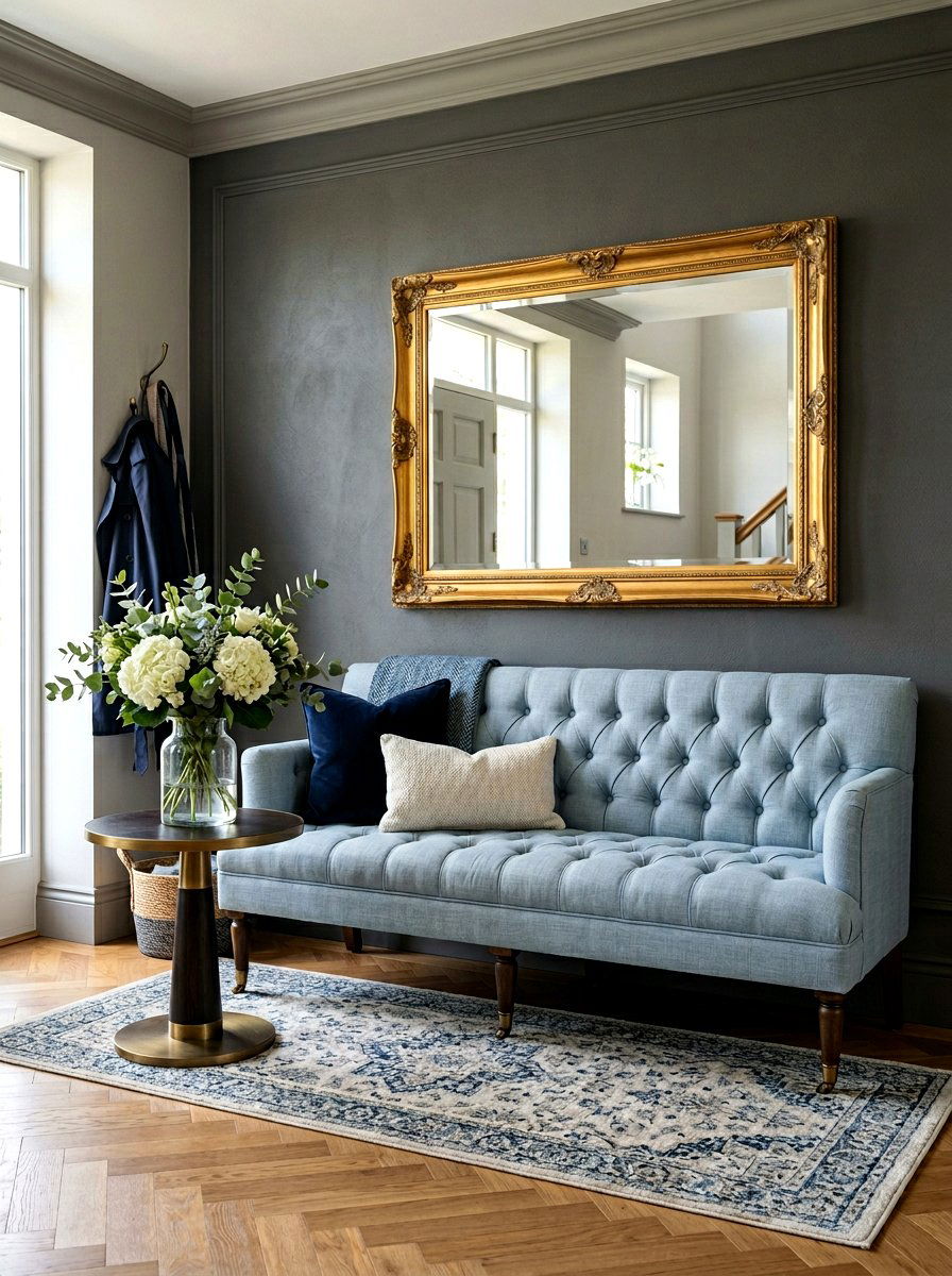 Upholstered Entryway Seating - 30 entryway bench ideas