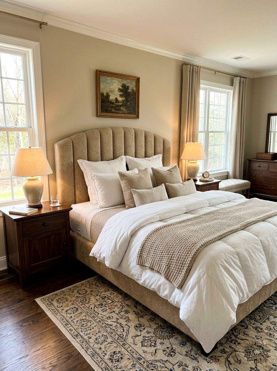 Upholstered Fluted Headboard - 30 fluted headboard ideas