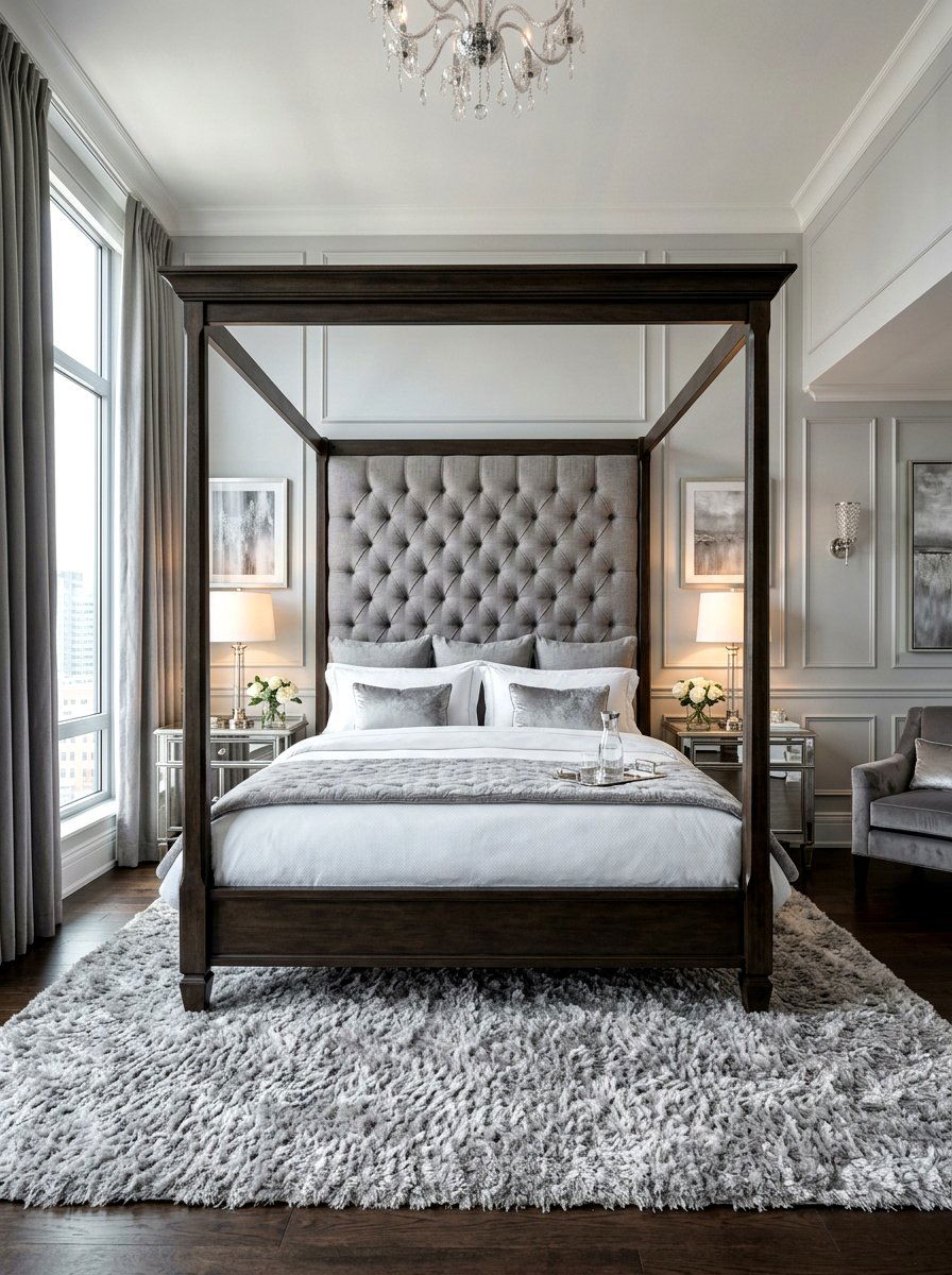 Upholstered Headboard Four Poster Bed - 30 four poster bed ideas