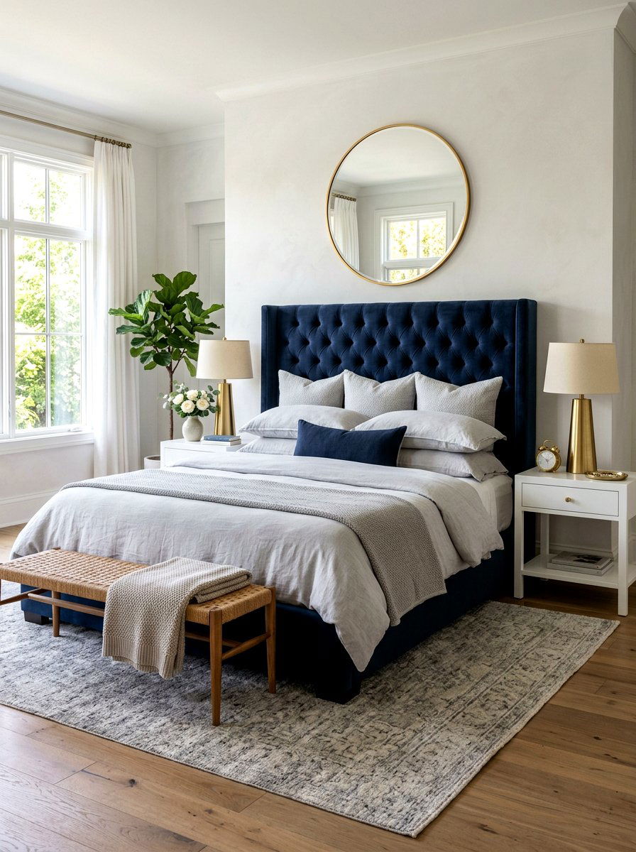 Upholstered Headboard Platform Bed - 30 platform bed ideas