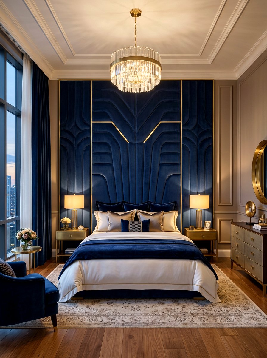 Upholstered Headboard - 30 acoustic bedroom ideas