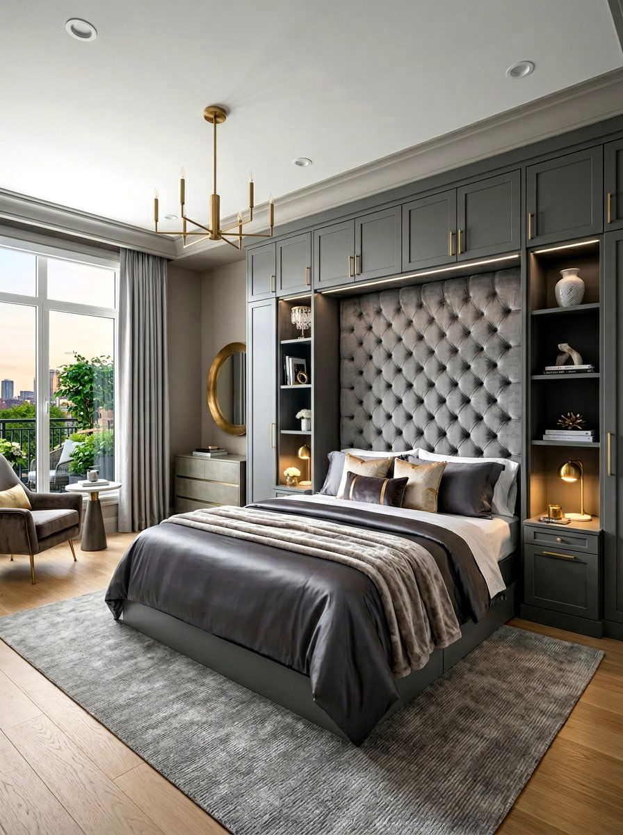 Upholstered Murphy Bed - 30 Murphy bed ideas