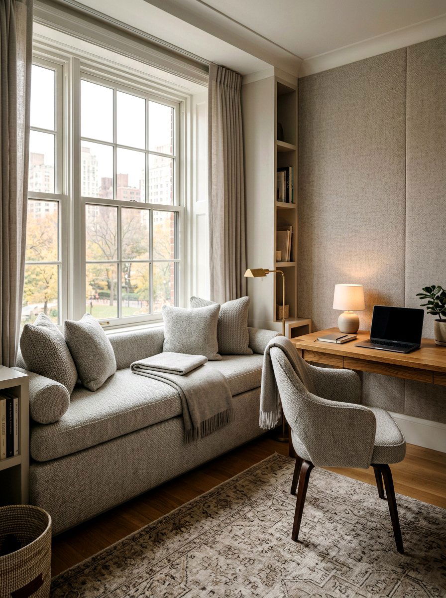 Upholstered Office Window Bench Fabric - 30 office window seat ideas