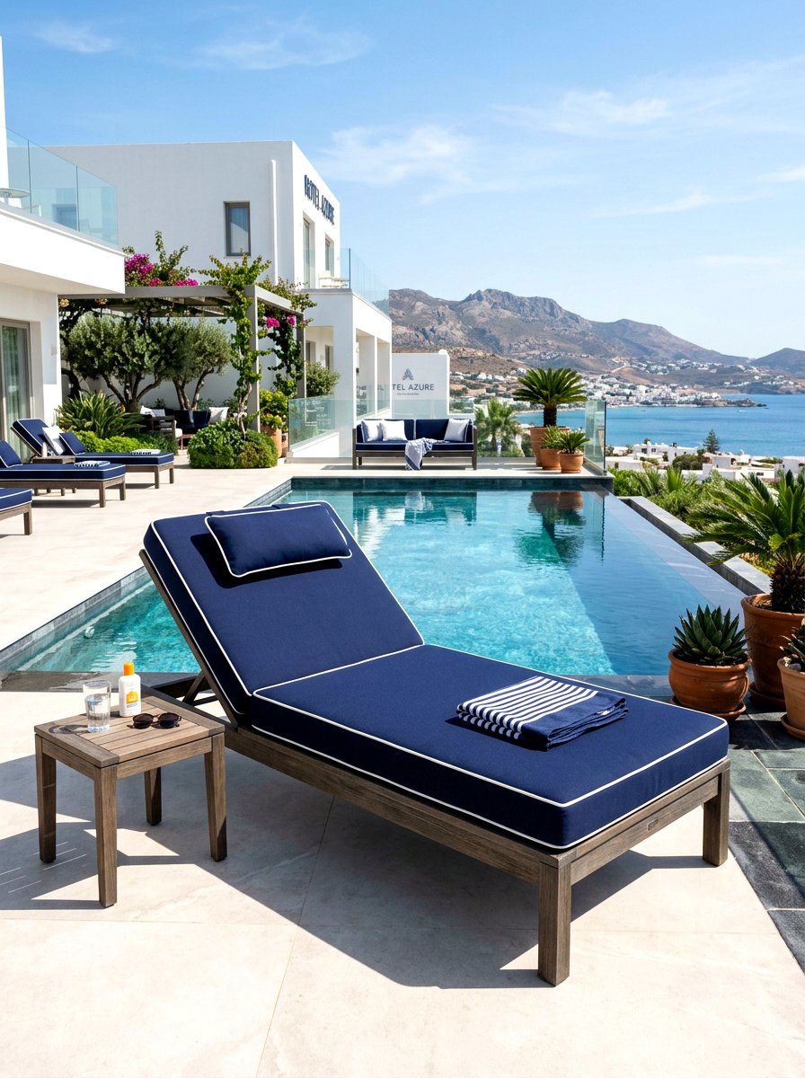 Upholstered Patio Sunbed - 30 built in sunbed patio ideas