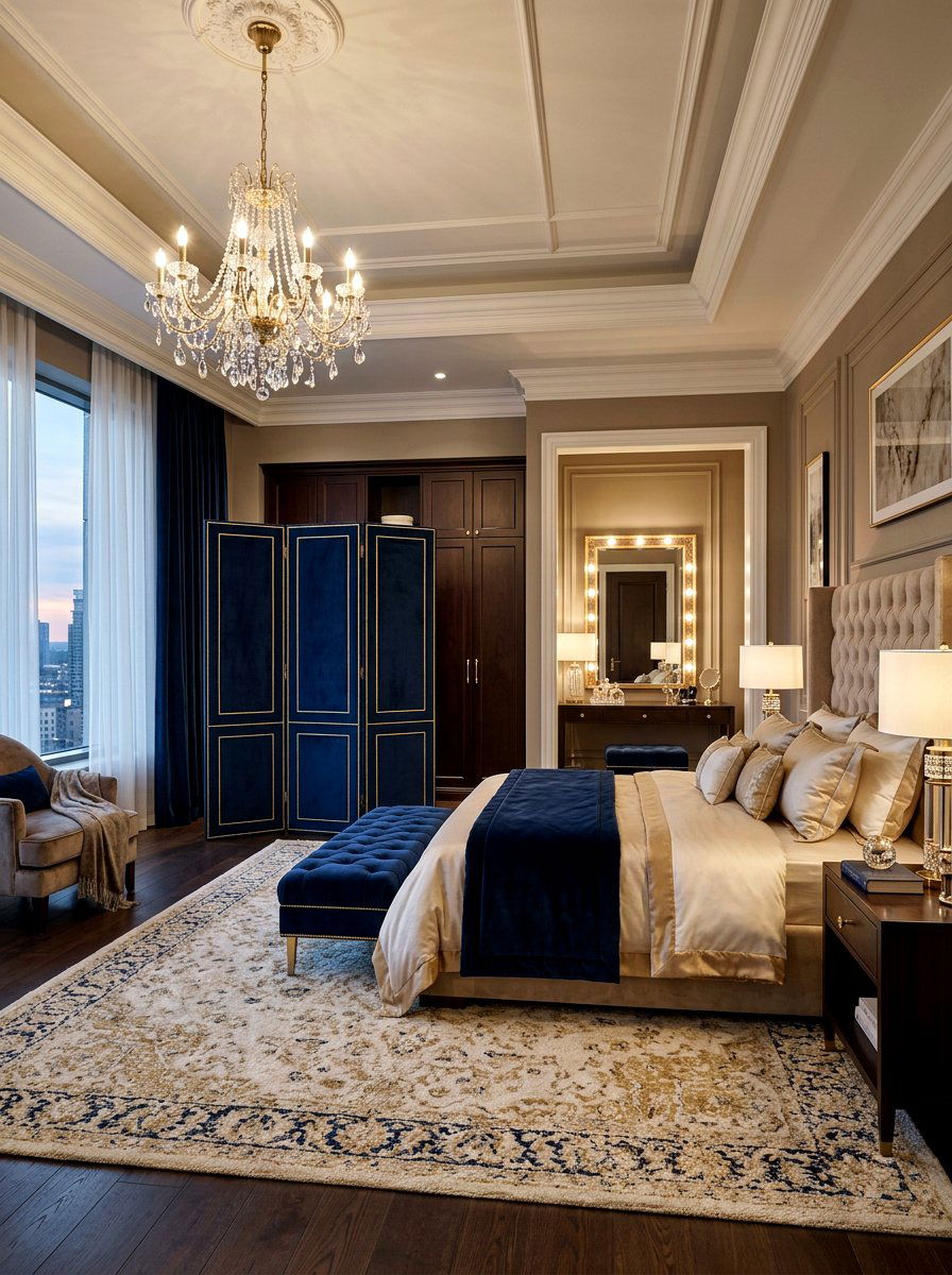 Upholstered Screen - 30 room divider ideas