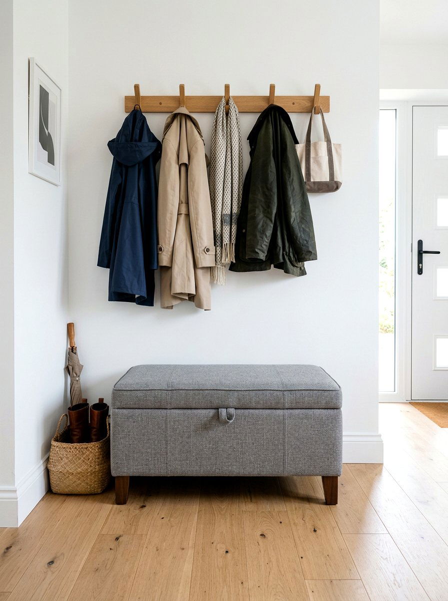 Upholstered Storage Stool - 30 accent stool ideas
