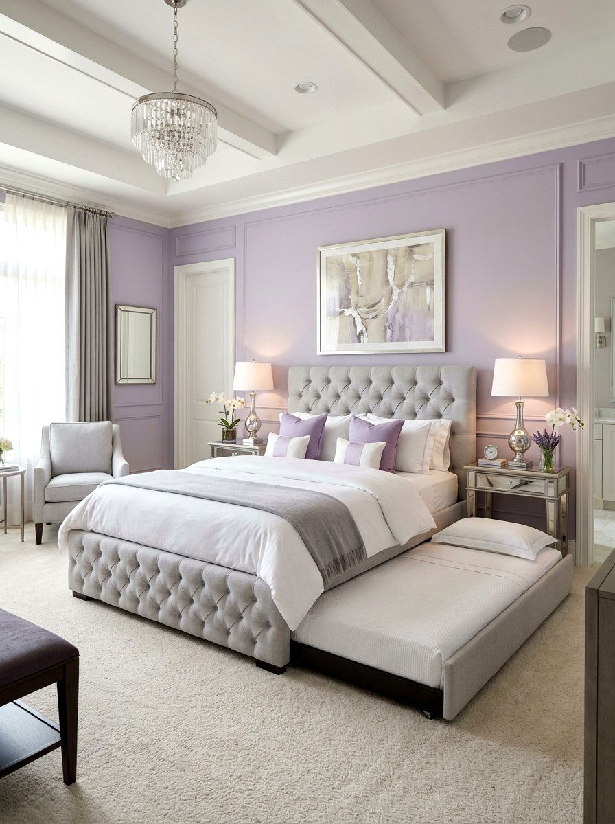 Upholstered Trundle Bed Frame - 30 trundle guest room ideas