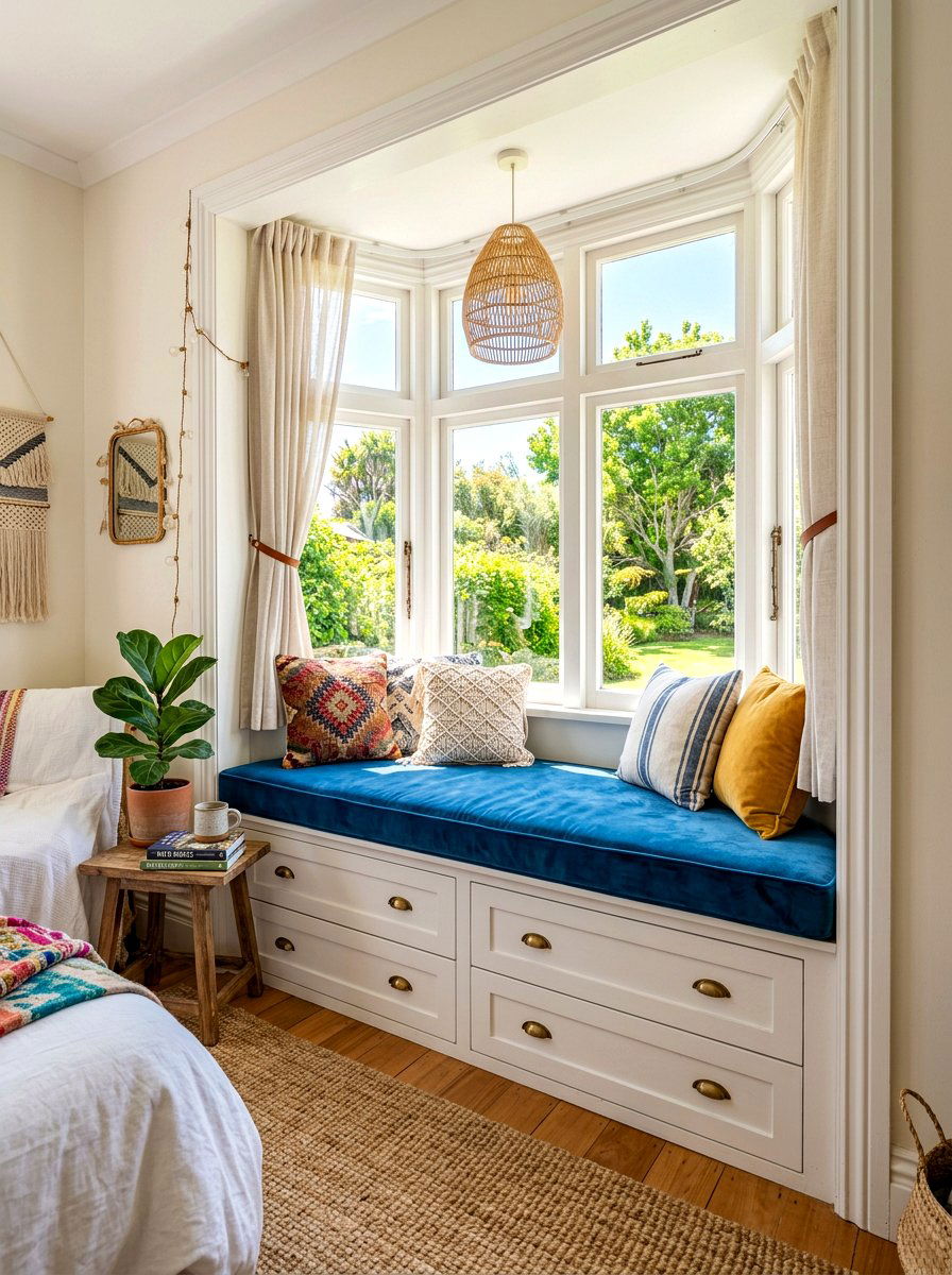 Upholstered Window Seat Storage - 30 banquette storage drawers ideas