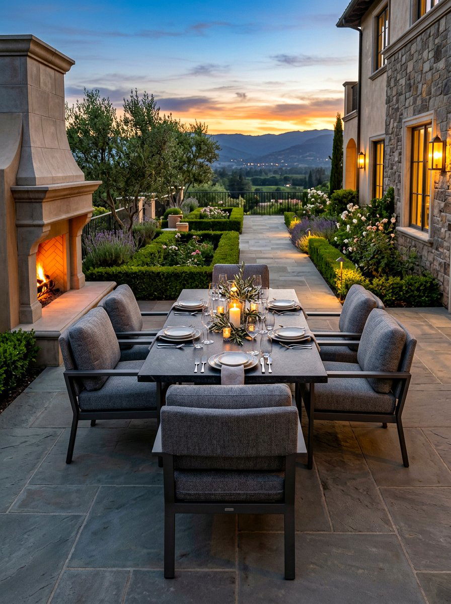 Upholstered outdoor chairs - 30 outdoor dining furniture ideas