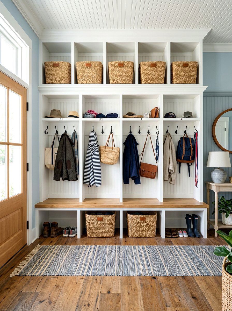 Upper Cubby Mudroom Locker Wall - 30 mudroom locker wall ideas