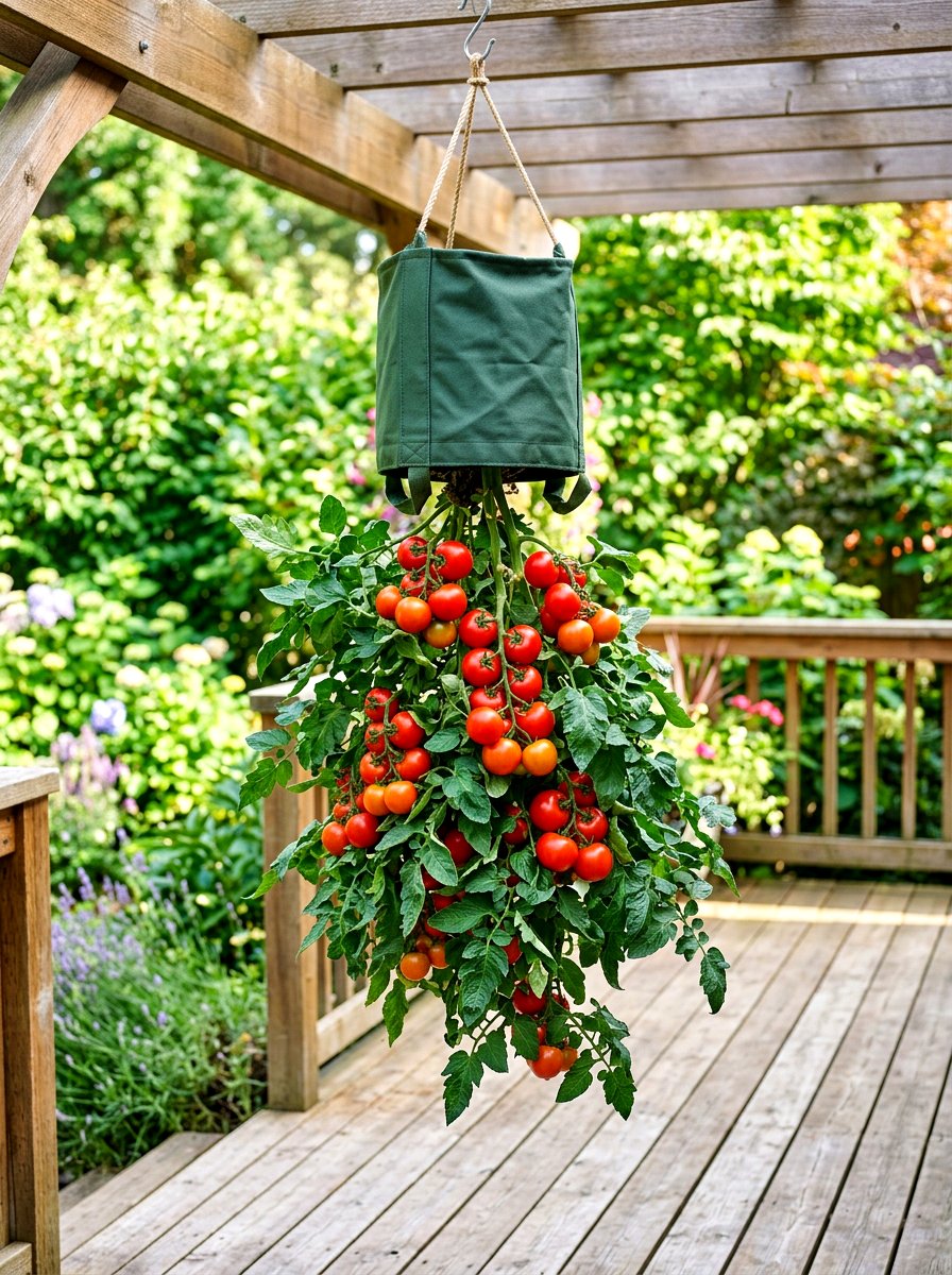Upside down tomato - 30 hanging container garden ideas