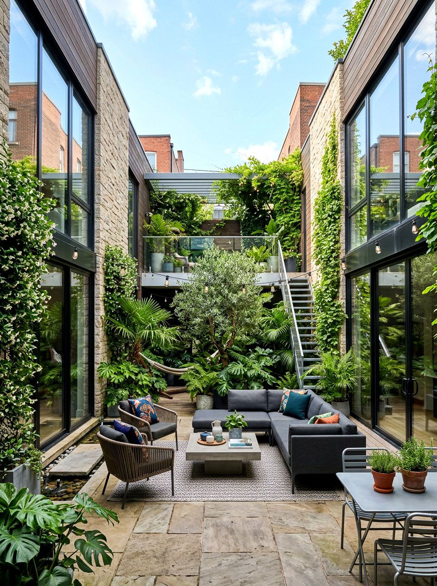 Urban Atrium Oasis - 30 atrium house ideas