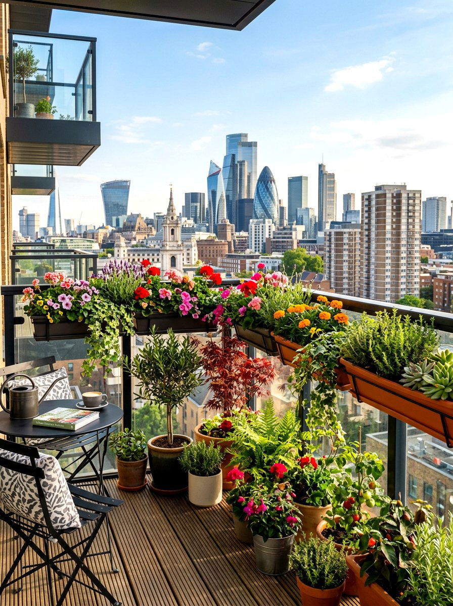 Urban Balcony Garden - 30 kitchen vegetable garden ideas
