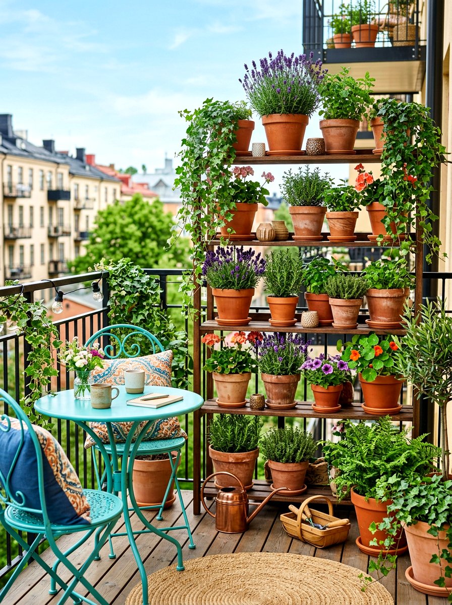 Urban Balcony Garden - 30 pocket garden ideas