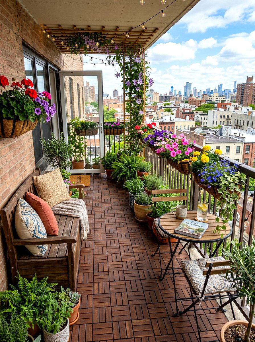 Urban Balcony Garden - 30 boutique hotel patio ideas