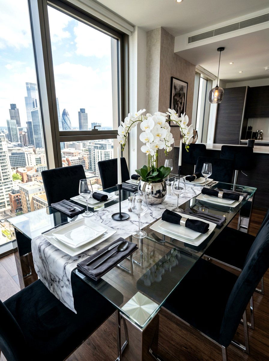 Urban Chic Table Setting - 30 layered table setting ideas