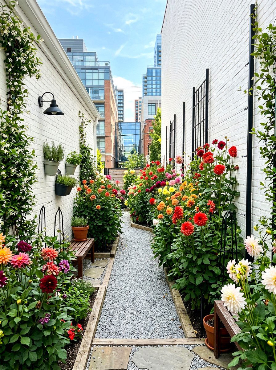 Urban Dahlia Patch - 30 dahlia cutting patch ideas