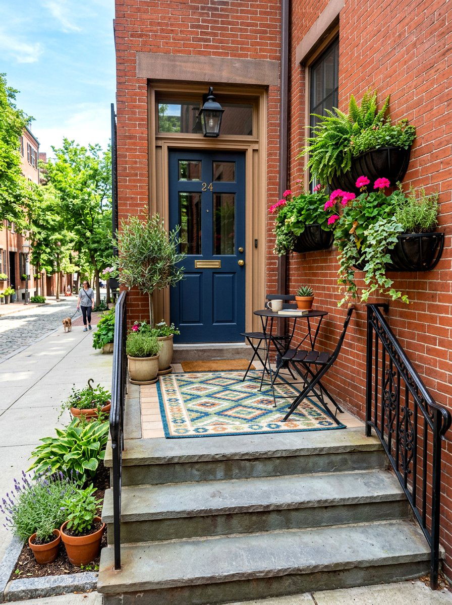 Urban Front Stoop - 30 front patio ideas