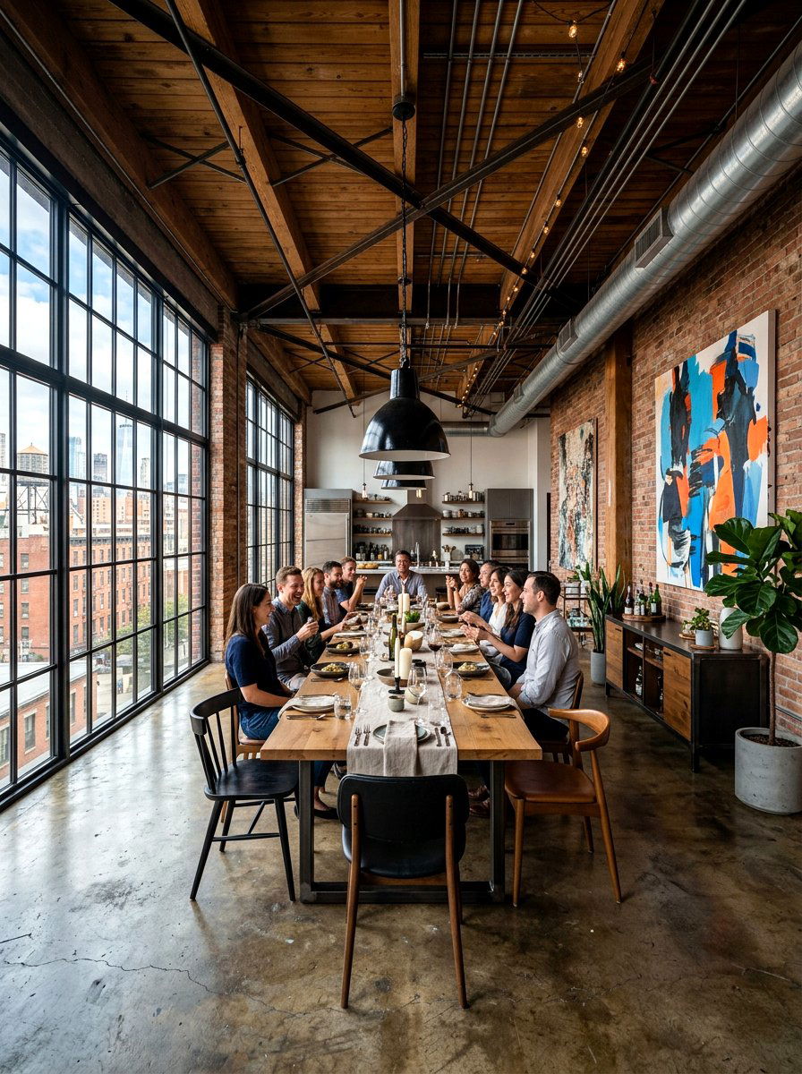 Urban Loft Dining Room - 30 dining room makeover ideas