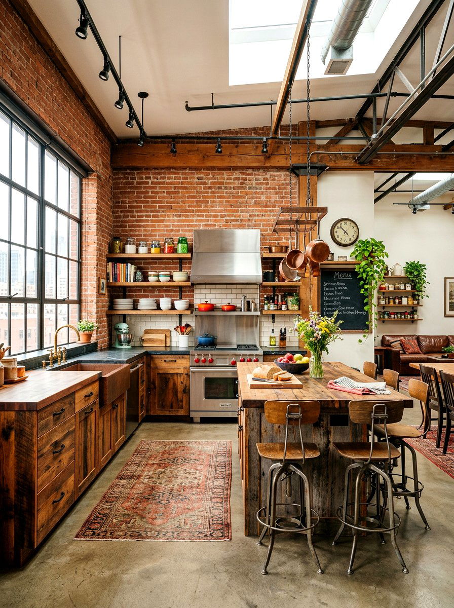 Urban Loft Rustic Kitchen - 30 modern rustic kitchen ideas