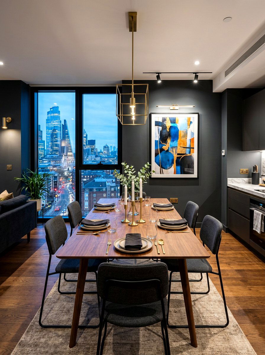 Urban Open Concept Dining - 30 open dining room ideas