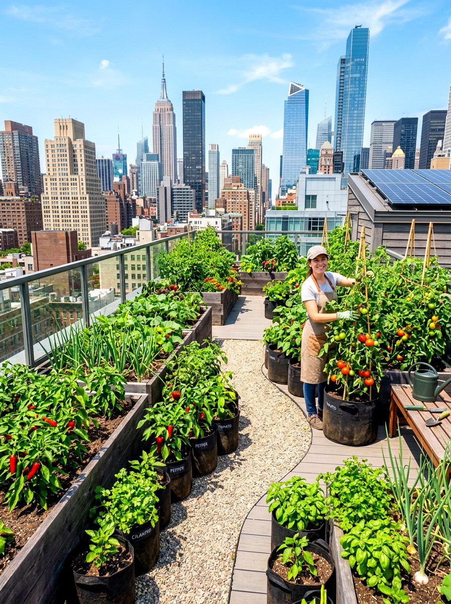 Urban Rooftop Garden - 30 salsa garden ideas