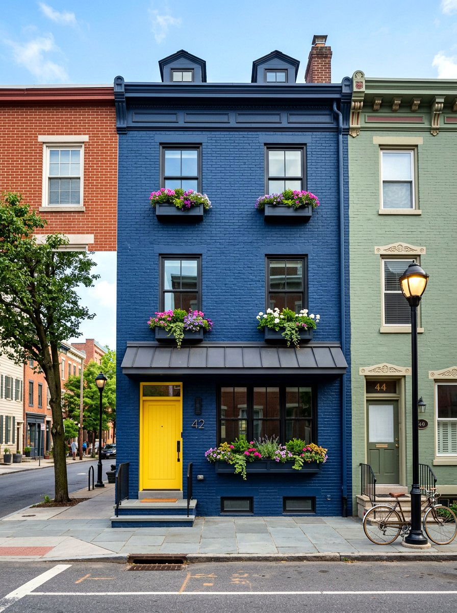 Urban Row House Makeover - 30 front facade makeover ideas aesthetic