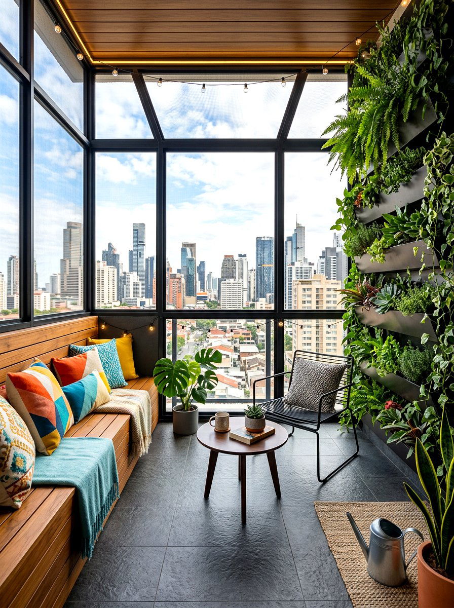 Urban Screened Terrace - 30 screened patio ideas