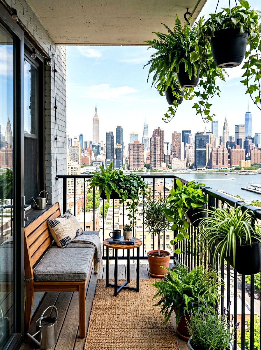 Urban Small Balcony - 30 modern backyard lounge ideas