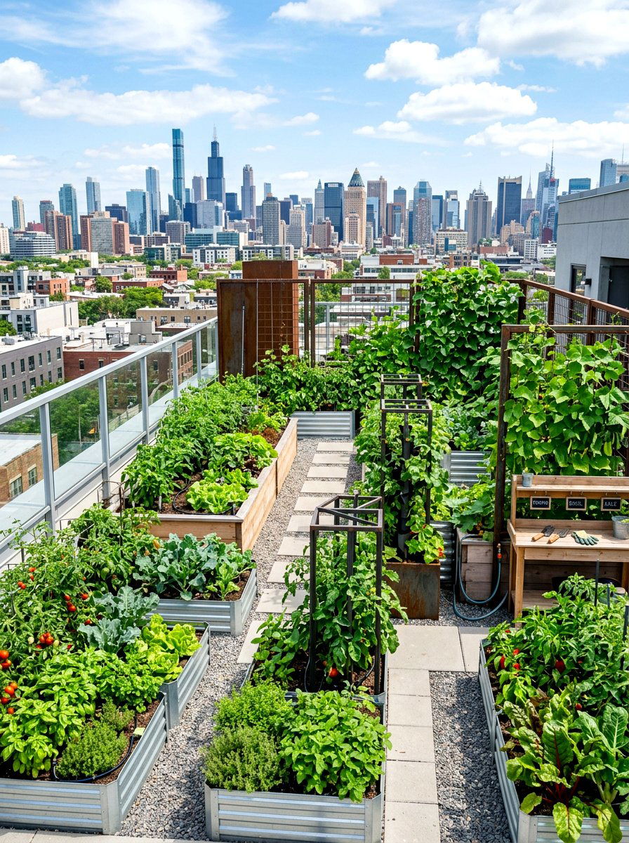 Urban Vegetable Garden - 30 backyard vegetable garden ideas