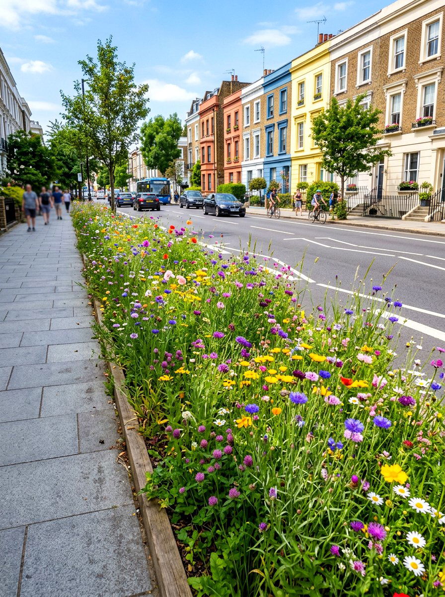 Urban Wildflower Meadow Plot - 30 meadow front yard ideas