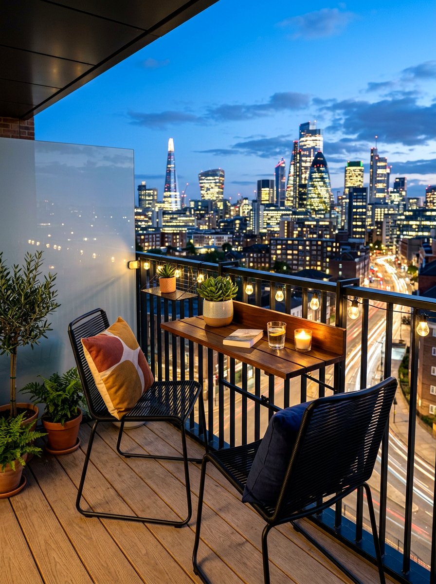 Urban balcony seating nook - 30 front porch seating nook ideas