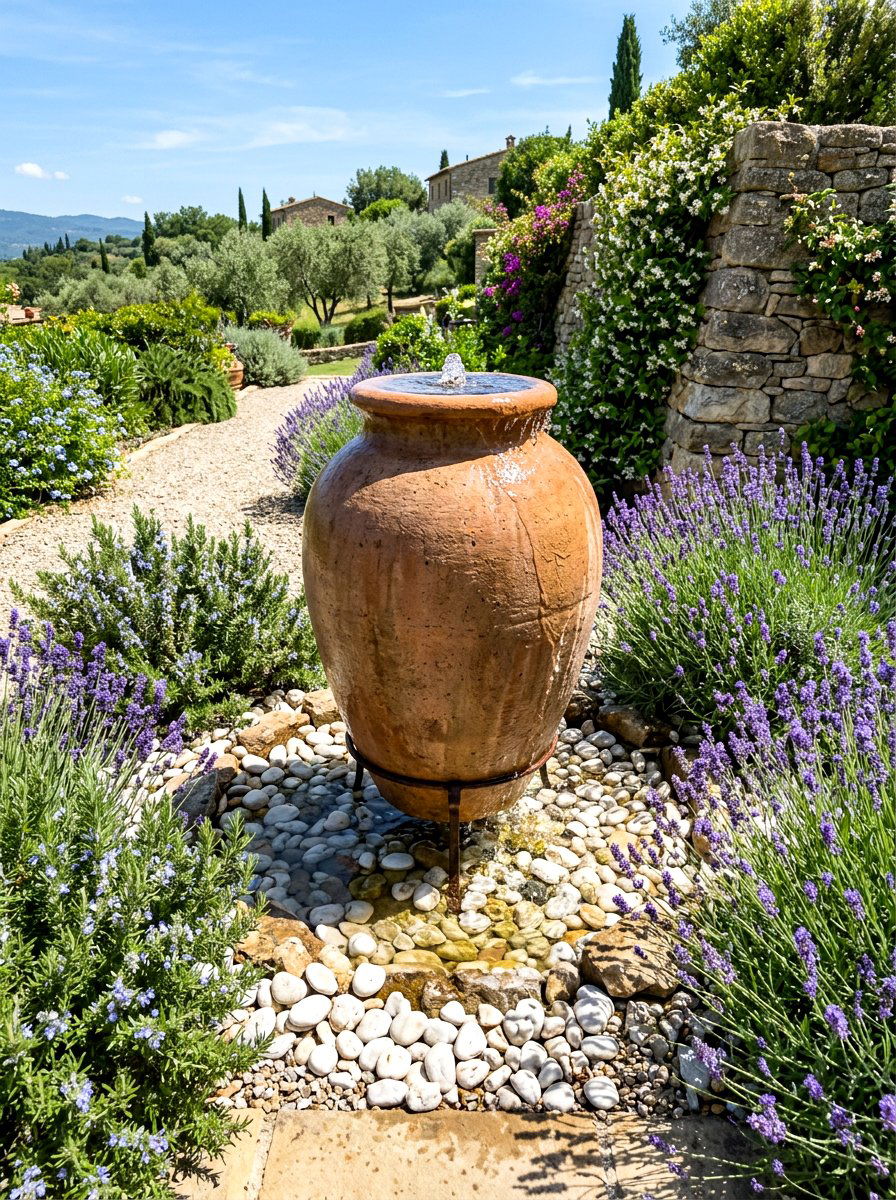 Urn fountain - 30 patio fountain ideas