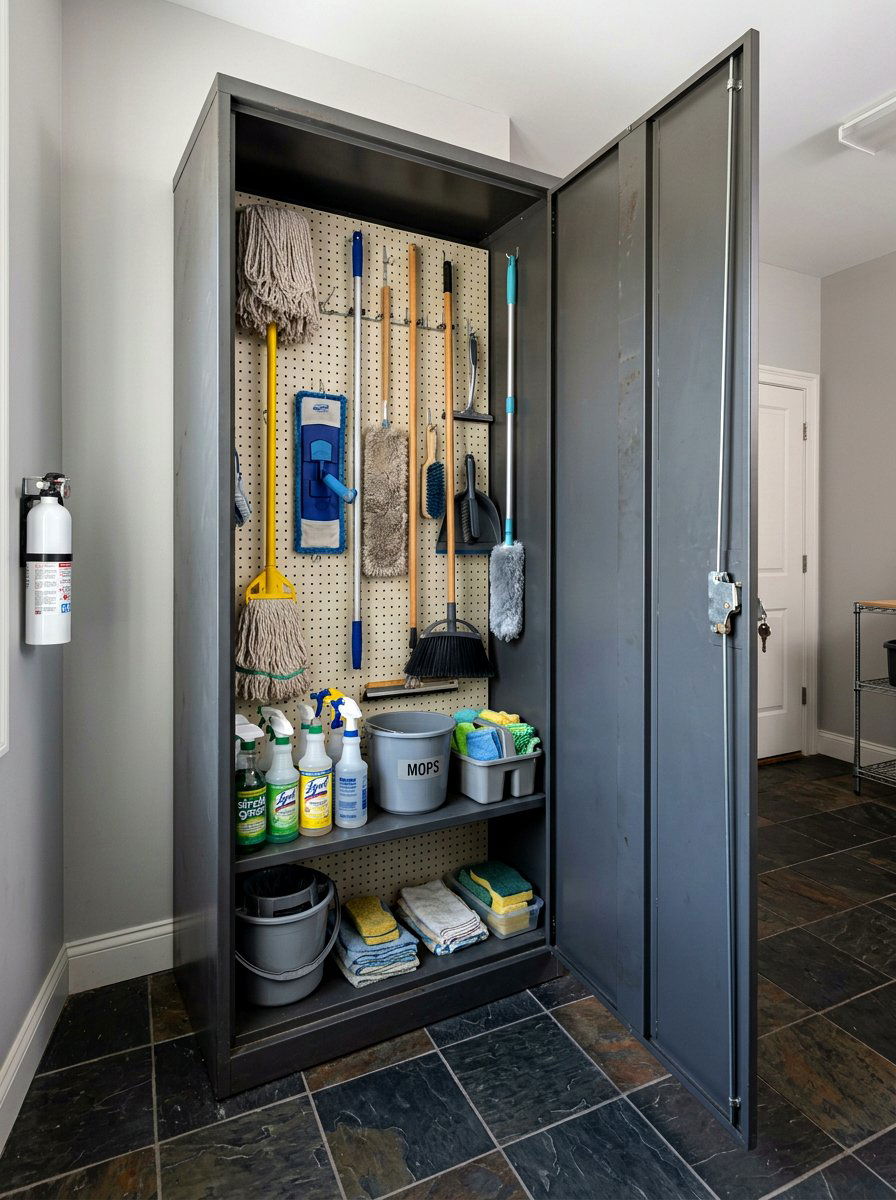 Utility Cabinet For Mops - 30 concealed kitchen storage ideas