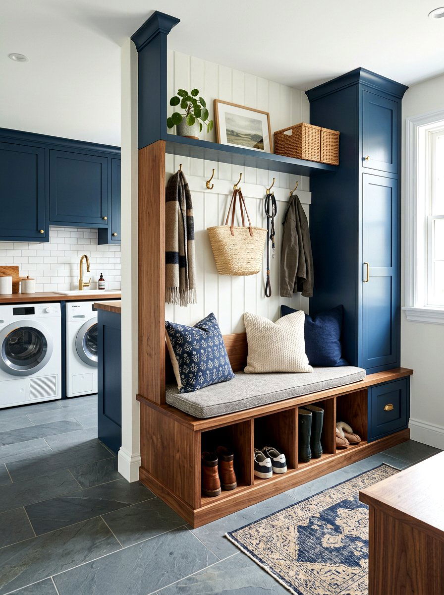 Utility Room Bench Seating - 30 small utility room ideas