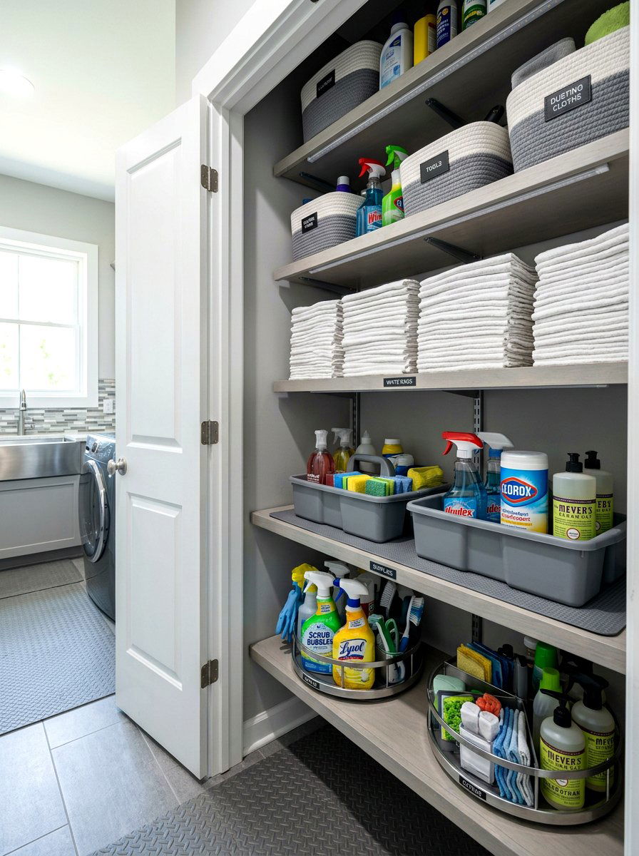 Utility Room Linen Closet - 30 organizing a linen closet ideas