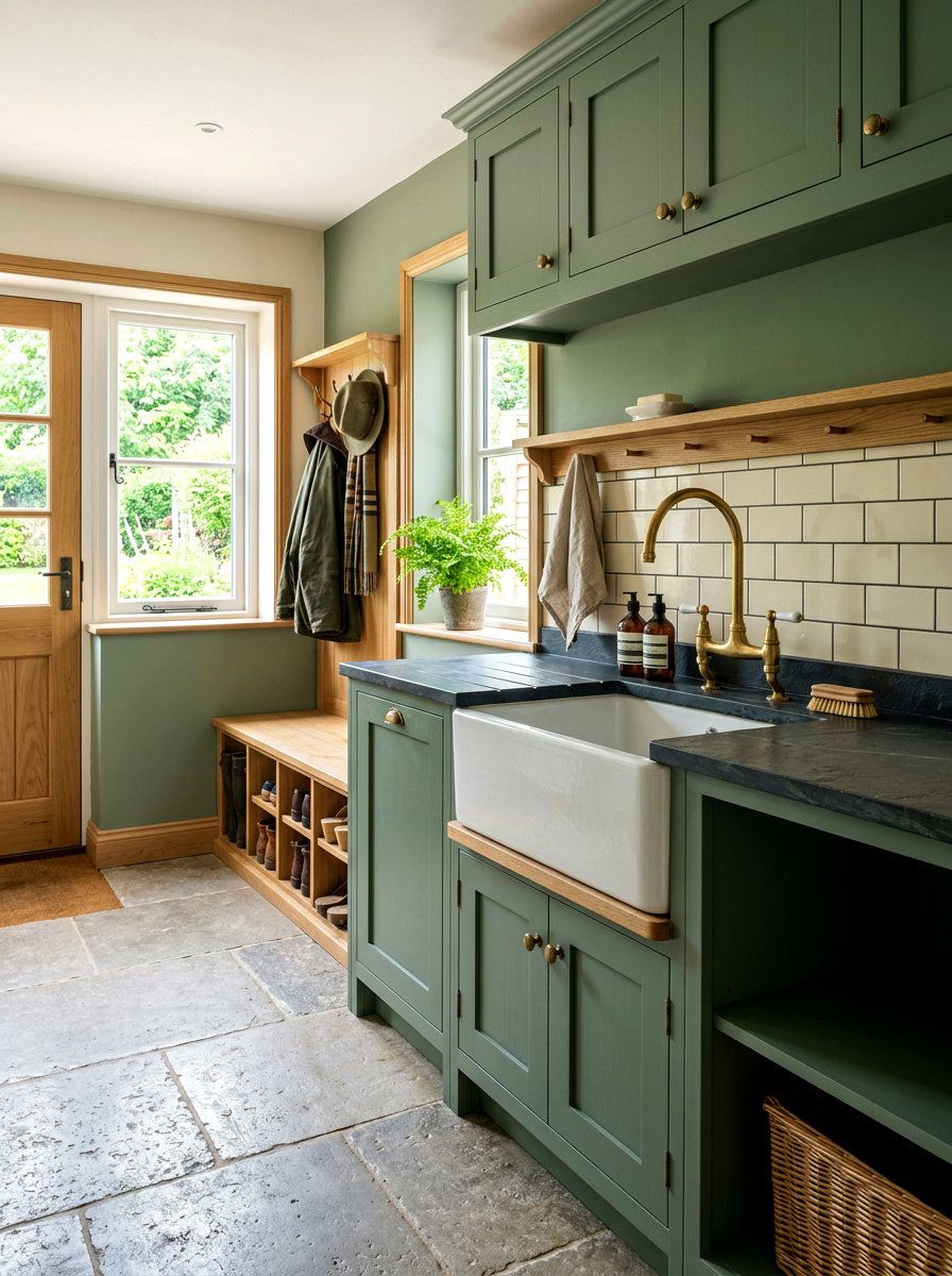 Utility Sink Area - 30 English mudroom ideas