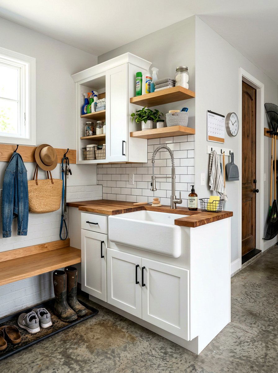 Utility Sink Station - 30 garage mudroom ideas