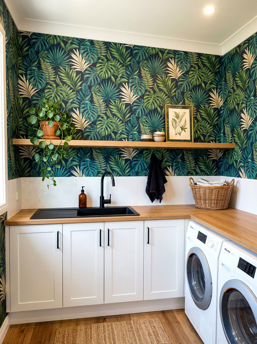 Utility room wallpaper - 30 utility room ideas