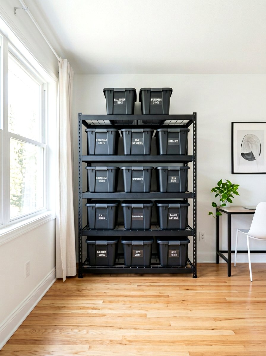Utility shelving unit - 30 holiday storage ideas