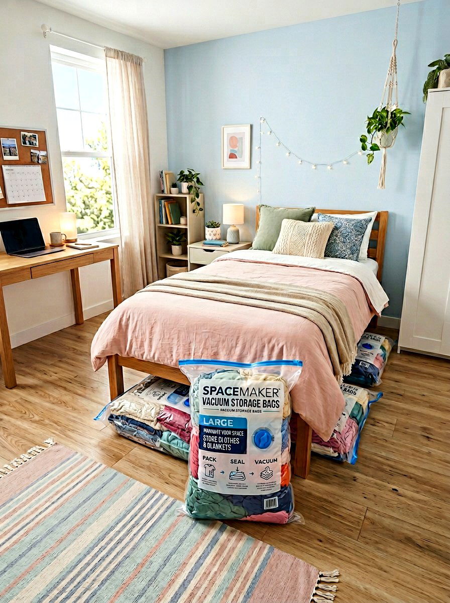 Vacuum Seal Storage Bags - 30 dorm storage under bed ideas