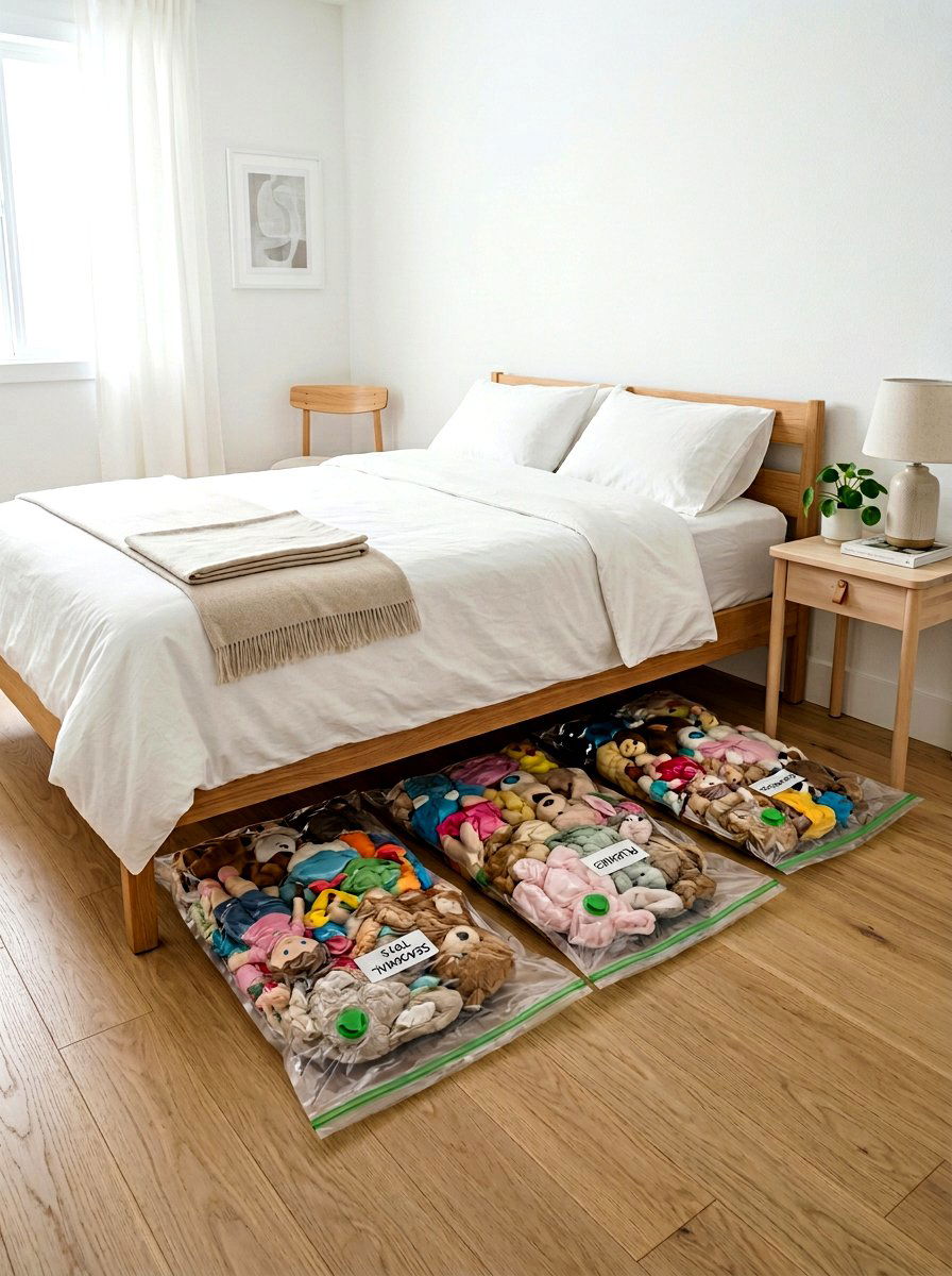 Vacuum storage bag - 30 under bed toy storage ideas