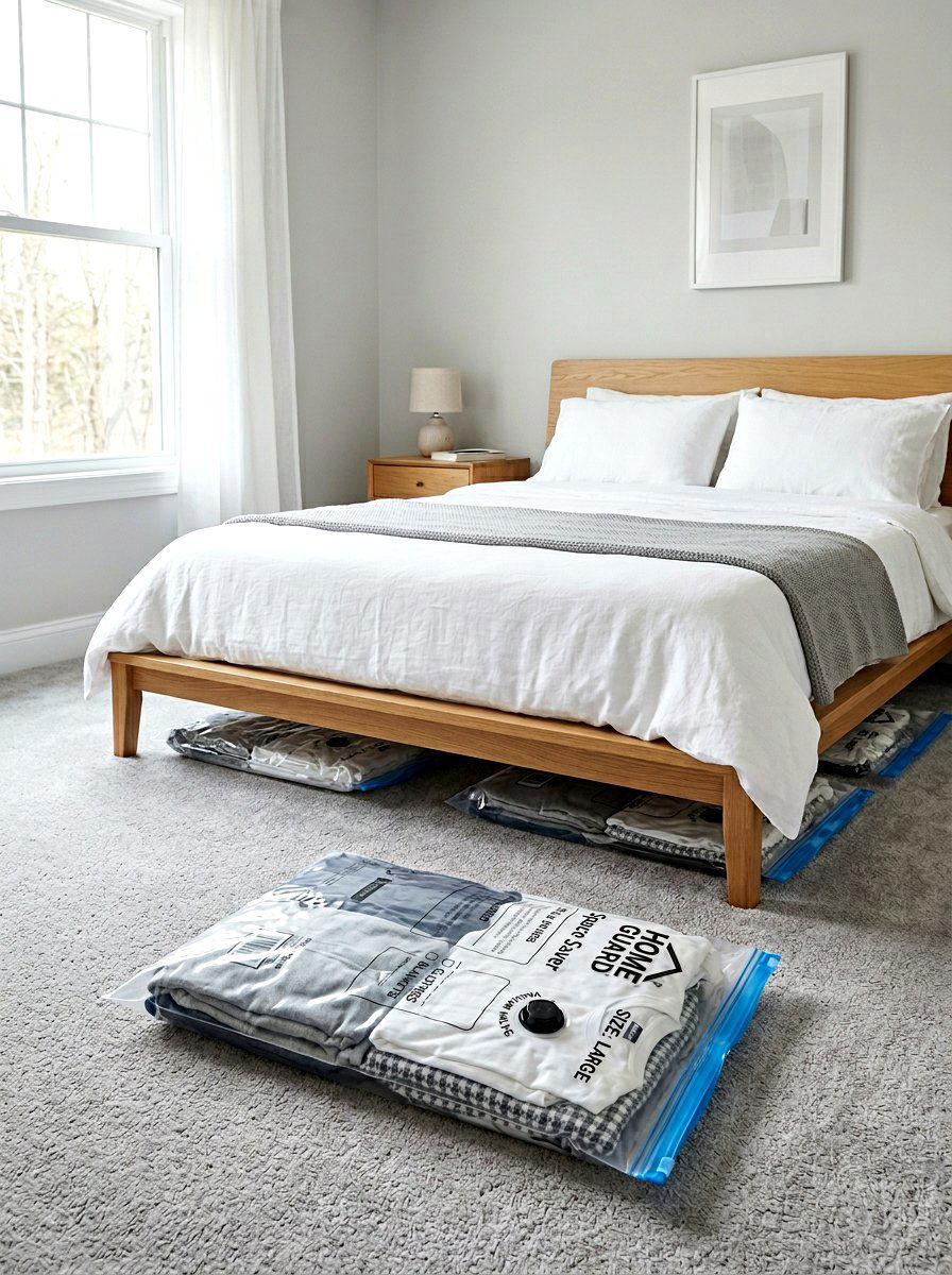Vacuum storage bags for clothes - 30 under bed storage ideas
